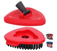 Sgizoku Spin Mop Head Base,Scrubber Brush Compatible with Vileda|o-cedar Turbo 1 Tank System Bucket ,Triangular Mop Base Fits Turbo Samrt|Easywring&Clean Mop Head Refills