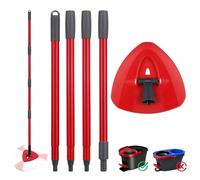 Sgizoku Spin Mop Head Base with Handle Compatible with Viledar/O-cedars 2in1,3in1 Turbo Mops Refill for Turbo Smart/EasyWring&Cleaning Mops Accessory - Not Include Mop Cloth