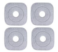 Sgizoku Universal Mop Refill Pad For Square Spin Mop and Bucket -Microfiber Mop Refills for Floor Mop Replacement Cover - Washable and Reusable Mop Cover Replacement for Cleaning Floors-4PCS