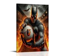 SGJJGS Baltimore OriolesPoster for Room Office Decorations Aesthetics Canvas Wall Art Poster And Print Waterproof Canvas Mural Modern16x24inch(40x60cm) Frame-style