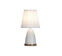 SGKOMN 16.9" Ceramic Table Lamp Contemporary Traditional Bedside Desk Nightstand Lamp For Bedroom Living Room Office College Bookcase E26 Base-B