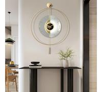 SGKOMN Large Wall Clock, Modern Pendulum Clock, Wall Clocks Battery Operated, Silent Non Ticking Decorative Quartz Clocks for Living Room, Kitchen, School, Bedroom, Wall Decor, 50cm×70cm, K