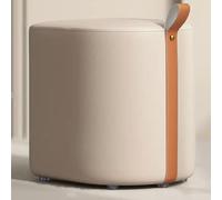 SGKOMN Modern Vanity Stool, Vanity Chair with Handles, Comfy Chairs for Vanity, Ideal Makeup Chair with Breathable Fabric for Bedroom, Living Room, Khaki C-One Size