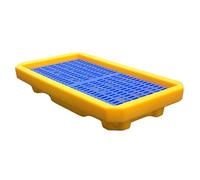 SGKOMN Oil drum tray,Spill Platform, Stackable Anti-slip Spill Containment Platform, Modular Outdoor Warehouses Factory Garage Storage Oil Drums Spill Pallets, 26.57x14.76x4.72in/67.5x37.5x12CM