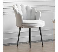 SGKOMN Plush Velvet Vanity Chair with Metal Legs for Modern Living Room and Bedroom Grey Accent Chair