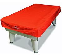 SGL 7FT RED BAIZE MASTER LUXURY HEAVY DUTY LEATHERETTE UK POOL TABLE COVER**