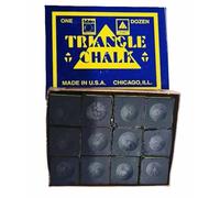 SGL BOX OF 12 PIECES OF BLACK TRIANGLE CHALK FOR POOL/SNOOKER**