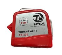 SGL TAYLOR 11FT TOURNAMENT TX BOWLS MEASURE IN (RED)