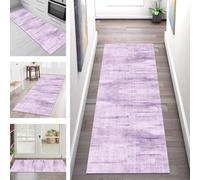 SGLGSTORE Carpet Runners for Hallways Non Slip Washable Runner Rug Long Polyester Doormat Purple Kitchenrunner Anti-stain Hall 100X180CM Rugrunners Bedroom Living Room Corridor Floor Mat