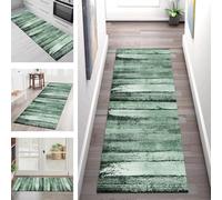SGLGSTORE Carpet Runners for Hallways Non Slip Washable Runner Rugs Long Polyester Doormat 100X150CM Kitchen Runner Hallway Green Modern Area Rug Runners Bedroom Living Room Floor Mat Width 40-120cm