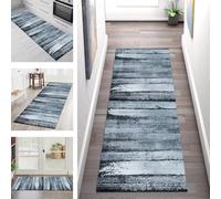 SGLGSTORE Carpet Runners for Hallways Non Slip Washable Runner Rugs Long Polyester Doormat 60X500CM Kitchen Runner Hallway Dark Blue Area Rug Runners Bedroom Living Room Floor Mat Width 40-120cm