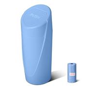 SGLRT Car Trash Can with Lid - Blue Mini Leakproof Vehicle Garbage Can Bin with 20pcs Trash Bags - Car Organizers and Storage for Front Back Seat Accessories