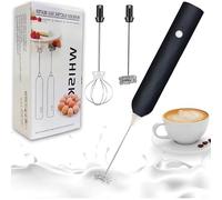 SGM 2-in-1 USB Rechargeable Electric Egg Beater - Mini Blender, Whisk, Coffee Mixer, Double Head Milk Frother for Baking, Home Gadgets, 304 Stainless Steel, Easy to Clean, High-Speed Handheld Stirrer