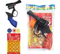 SGM 2023 cowboy cap plastic 8 shot ring 72 caps Bullet Fireworks gun firecracker toy gun for kids Classic Toy Cap Gun with Realistic Sound Effects