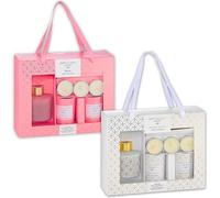 SGM 2pcs Candle & Aromatherapy Set | Peony Home Fragrance Range, Osmanthus Black Tea | Reed Diffuser with 5 Sticks, 2 Scented Candles, 3 Tealights - Luxury Air Freshener for Home & Office - AXW8017