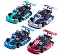 SGM 4 Pieces Kid Model Car Toy - Racing Car Pull Back Toy Model Toy - Go-Kart Mini Car Vehicles Toys for Toddlers Boys Girls - XG879-2003