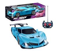 SGM 5518-02 Remote Control Car - Cool Model Series | Four-Way Wireless RC Racing & Drifting Car | Off-Road Electric Rechargeable Vehicle for Kids | 10m Remote Distance | Indoor/Outdoor Play (Blue)