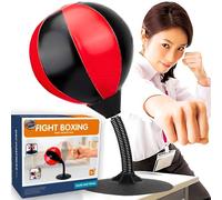 SGM 777-780B Desktop Punching Bag - Suctions to Your Desk, Heavy Duty Stress Relief Boxing Bag - Fun Gift for Party - Perfect for Kids and Adults - for Office Table and Counters