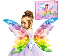 SGM 813-94 Dream Light Wings Toy for Girls | LED Fairy Angel Wings with Music & Flapping | Dress Up Costume Gift for Kids 3+