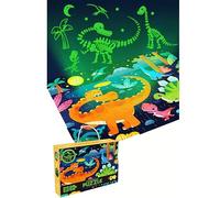 SGM 96pcs Glow-in-the-Dark Dinosaur Animal Puzzle - Educational Jigsaw for Kids, Luminous Cartoon Puzzle, Fun Learning Game, Glow Puzzle for Boys & Girls, Perfect Puzzle Toy Gift for Ages 3+, 88751