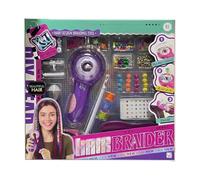 SGM Automatic Hair Braiding & Bracelet Making Kit - Electric Hair Braid Machine with Threads, Beads & Accessories - DIY Braids & Jewelry Set for Girls