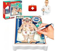 SGM Buzzer Doctor Arcade Tweezers Board Family Game Competition Remove the Objects Get the Buzzer Sound Hospital World Doctor Favor Fun Activity for Kids 4-12 Year Old (1295-3)