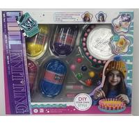 SGM DIY Knitting Loom & Yarn Crafting Kit - Complete Circular Loom Set with Colored Yarn, Tools & Accessories for Kids & Beginners - KSY812