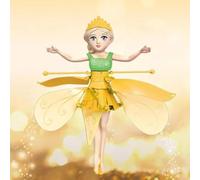 SGM Fairy Flying Toy Mini Infrared Induction Suspension Helicopter Princess Elf Hand Motion-Sensing Light Up Toy | PINK, YELLOW, PURPLE | 0705-2263 (Yellow)