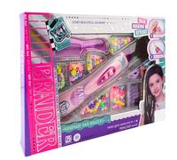 SGM Fashion DIY Automatic Hair Braider Kit for Girls - Bead Styling Tool with Accessories - Safe ABS Material, Creative Hair Design Machine for Kids Ages 3+, Party & Gift Set