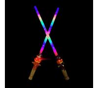 SGM Halloween Light Up Sword - LED Flashing Halloween & Christmas Glow Swords for Kids | Pumpkin, Ghost, Santa & Reindeer Variants | Multicolour Light Toy Saber for Parties (Pumpkin)