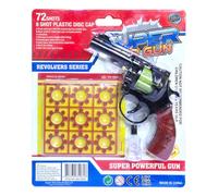 SGM MG-2024 Cowboy Toy - 8-Shot Metal Ring Cap Pistol with 72 Caps - Realistic Sound Effects - Classic Roleplay Gun Toy for Kids