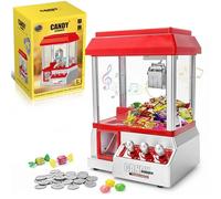 SGM Mini Candy Grabber Machine for Kids | Refillable Claw Arcade Game Toy with Music, 20 Tokens & Dual Power (Battery/Plug-in) | Enhances Focus & Coordination | Perfect Birthday Party Gift
