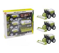 SGM Off-Road Farmer Truck Toy Set - Friction Powered, Water Tank, Logging, and Harvesting Functionality, Educational Tractor Model for Kids - 3+ Years - 9971-10B