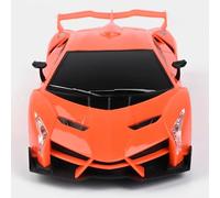 SGM Remote Control High Speed X Racing Car - 1:16 Scale RC Car with Lights, Music, Traffic Light Mode, Full Steering, Sturdy Design, 2.4GHz Remote - Kids Toy for Ages 5+ (Orange)