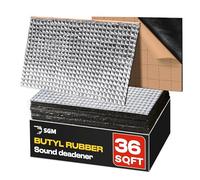 SGM Silver 80mil 36 sqft Car Sound deadening Mat, Audio Noise Insulation, Automotive Sound Deadener