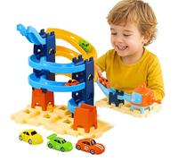 SGM Space Racing Track 2 in 1 - Colorful Racing Cars with Ramps and Toy Launcher, 21 Pieces - Perfect for Kids - Fun and Interactive Toy Set for Boys and Girls