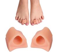 SGNJDKA 1 Pair Silicone Gel Toe Separator Straightener Bunion Spacers Corrector Adjuster Hallux Valgus Relief Pedi Foot Care Tool