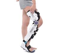 SGNJDKA Braces, Knee Orthosis Support Stabilizer, Calf Ankle Foot Fixed Bracket, Leg Brace Articulated Hip Joint Fixation (Adjustable Left)
