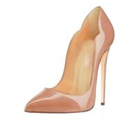 SGNJDKA Gradient patent leather thin high heels, high heels for women, single shoes for work, dinner parties, weddings, dances, high heels, office shoes