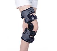 SGNJDKA Hinged Adjustable Support Patellar Brace Knee Joint Varus Leg Orthosis For Women Men,Black-Right
