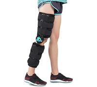 SGNJDKA Hinged Brace Telescoping Rom Knee Orthosis, Adjustable Leg Stabilizer Post Operative Injury Support For Acl, Pcl, Mcl Or Lcl One Size Fits Most - Unise,