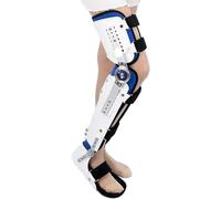 SGNJDKA Hip Ankle Foot Braces, Orthosis Support Joint Stabilizer, Hinged Knee Brace Fracture Fixed Guard Splint Leg Protector Fully Adjustable Calf A(Right)