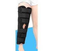 SGNJDKA Knee Brace Immobilizer Splint Adjustable Joint Orthosis Surgical Fixation Stabilization Fracture Ankle Support, to fit Your Leg Size (Black1 S)