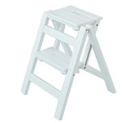 SGNJDKA Stools Wooden Portable 2 Folding Perfect for Home, Office, Warehouse Ladder Chair Rack Moveable Step Stool Bookshelf |Plant Stand
