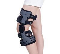 SGNJDKA with Osteoarthritis Adjustable Stabilizing Knee Brace Protection and Recovery, or Right Leg (Black Left)