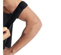 Sgozam Elastic Upper Arm Strap Brace Support for Tendonitis Treatment, Tears, Swelling Relief, Injuries, Tendon Rupture, Brachii Muscle Strains, Tricep Pain Wrap, Bicep Tendonitis Pain Relief (Black)