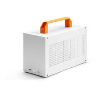 SGPC K49 Series Chassis/Portable Mini-ITX PC Gaming Case/7-8L Small Form Factor/300mm GPU & SFX PSU Support/USB 3.0 & Type-C Front I/O (white, basic)