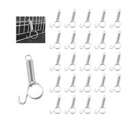 Sgphrzlt 25 Pieces Rabbit Cage Clips for Wire Animal Cage, Metal Finger Spring Latch Hook, Dog Crate Lock Door Fixing for Cat Bird Chick Guinea Pig Squirrel Hamster Pet Kennel