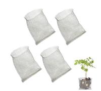 Sgphrzlt 4 Pack 3 Gallon Stainless Steel Plant Root Gopher Baskets, Reusable Gopher Wire Mesh for Underground, Proof Moles Vole Wire Barrier Cages for Trees Bulbs Flowers Protection