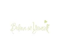 Sgphrzlt Glow in The Dark Believe in Yourself Wall Stickers, Self-Adhesive Inspirational Motivational Quotes Wall Sayings Decals Peel and Stick, Removable Positive Affirmations Decor for Office